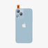 AGL07163 - iPhone 15 Pro / 15 Pro Max Optik Pro Lens Protector in natural titanium showing the device